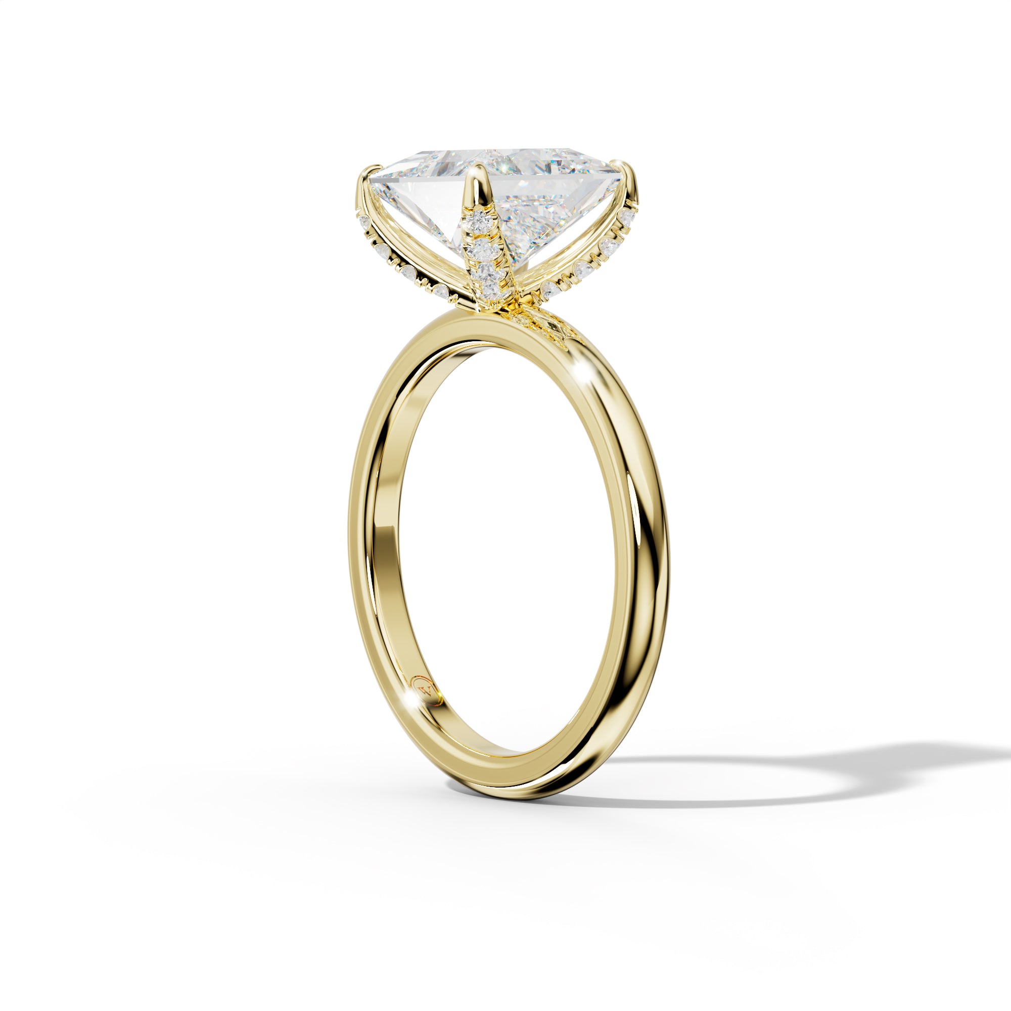 Anna Princess Cut Engagement Ring